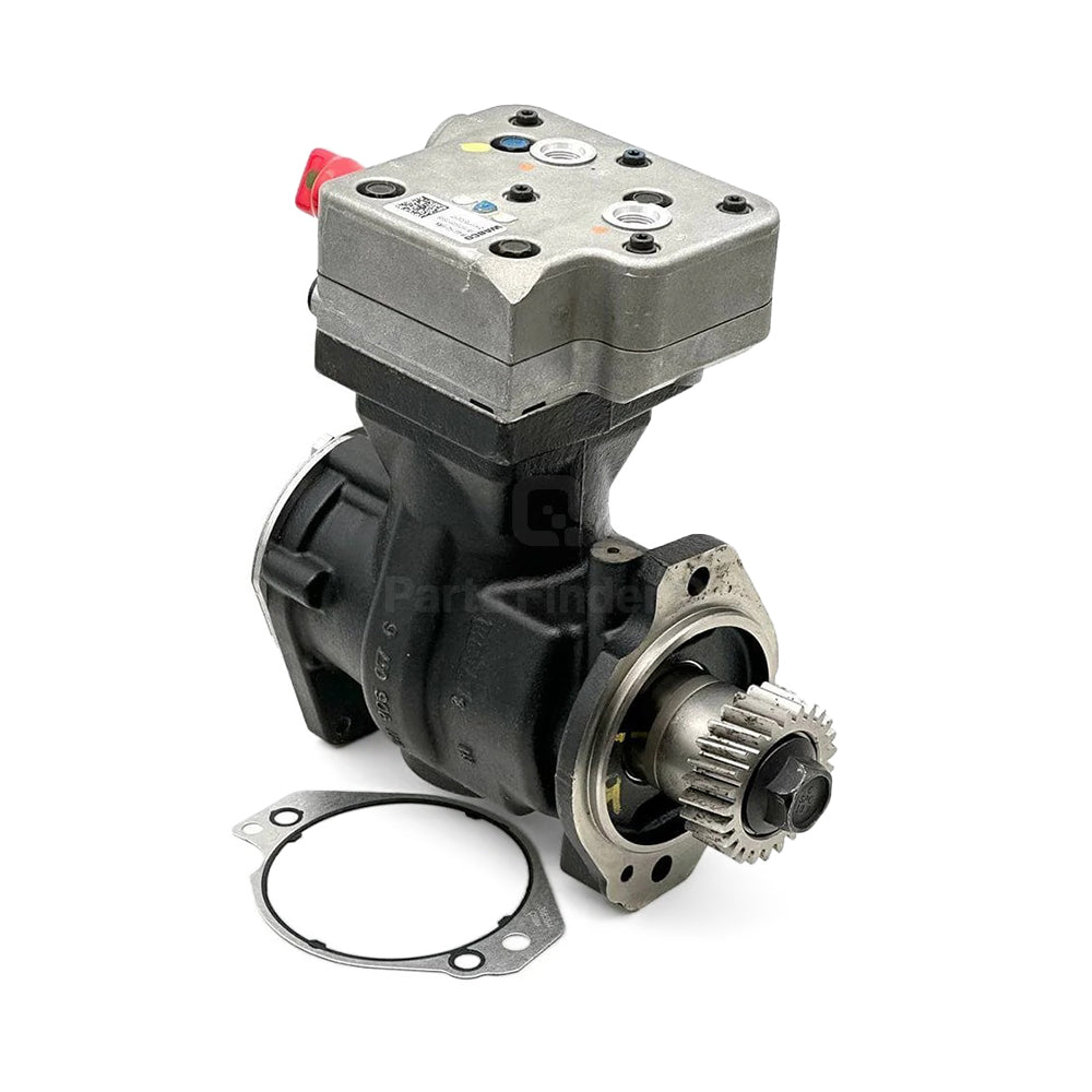 3521423 | Genuine Cummins® Single Cylinder Air Brake Compressor for ISX and QSX engines Front-left angle