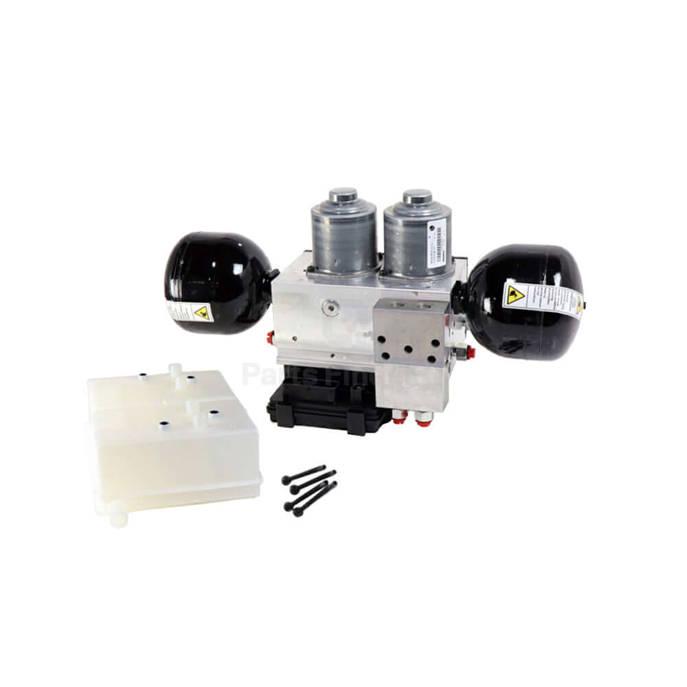 4008518760 | Genuine Wabco® Hydraulic Power Brake Assembly w/ ECU 8 Coils for Ford and International Front-right angle