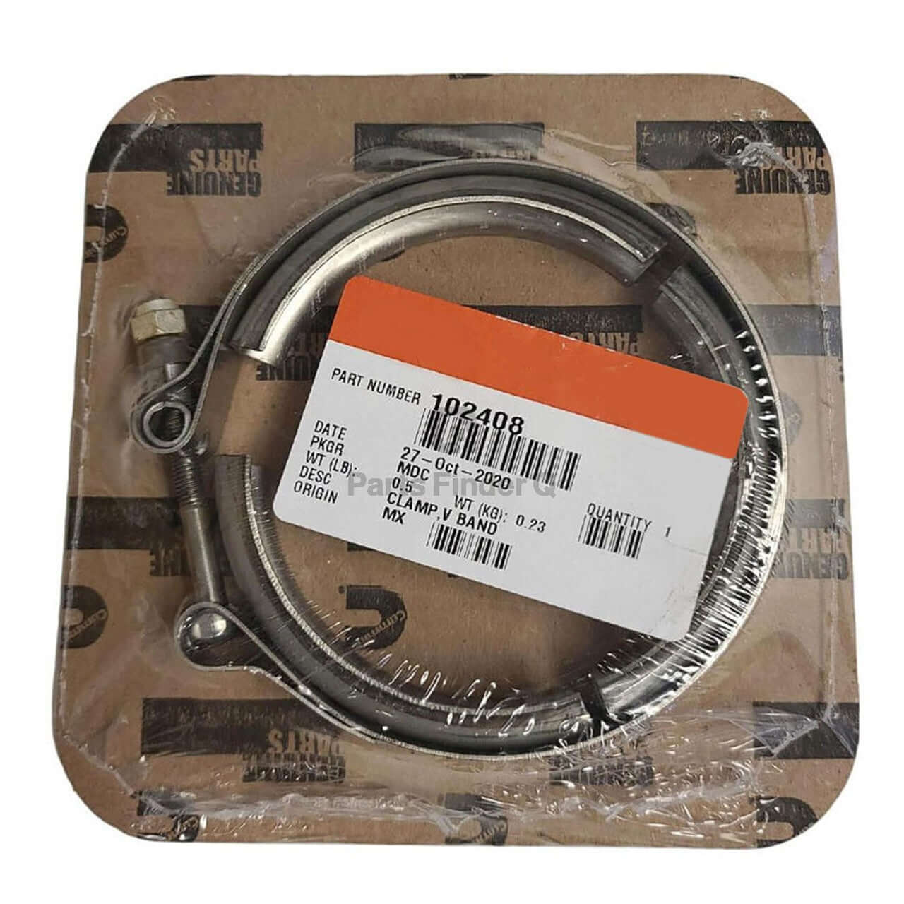 5331788 | Genuine Cummins® Turbocharger Outlet V-Band Clamp - Parts Finder Q