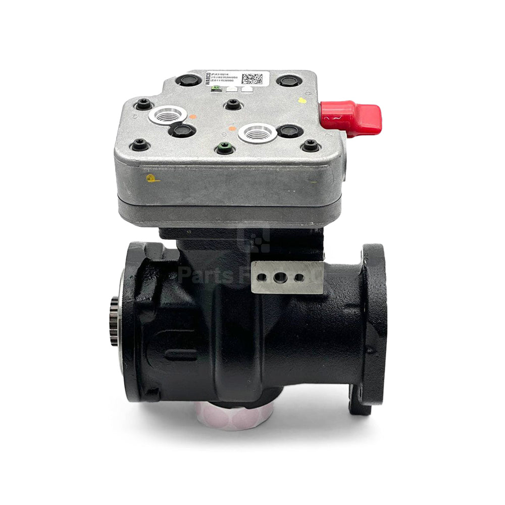 3104324RX | Genuine Cummins® Single Cylinder Air Brake Compressor for ISM, M11, N14 engines Right side