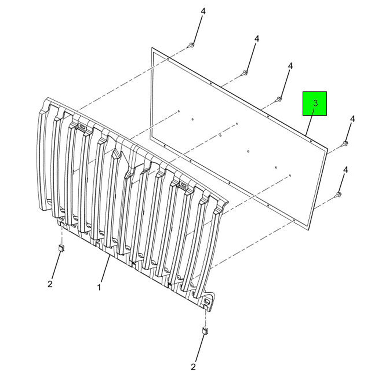 3613685C1 | Genuine International® Aluminum Screen