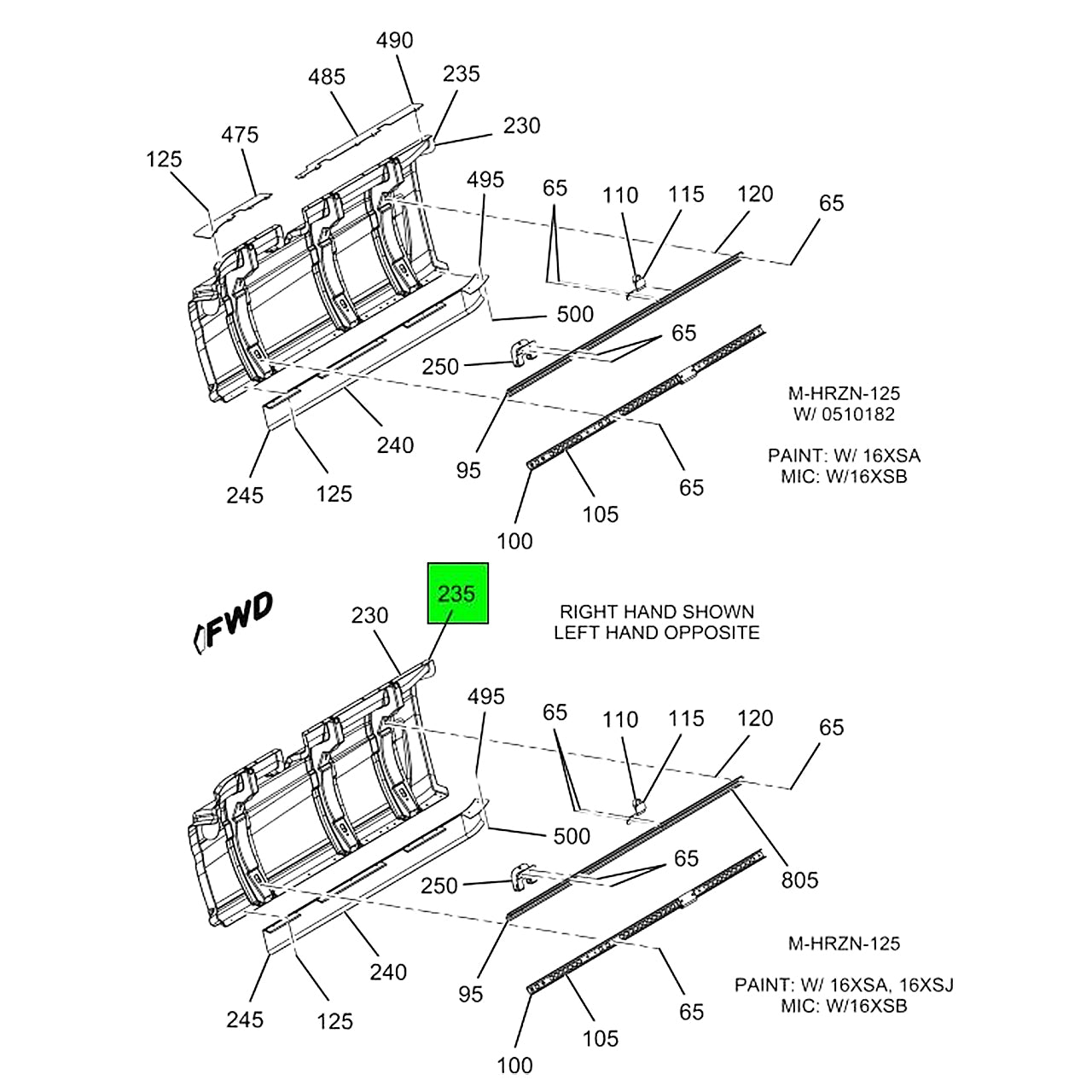 3784412C3 | Genuine International® Rear Sleeper Panel