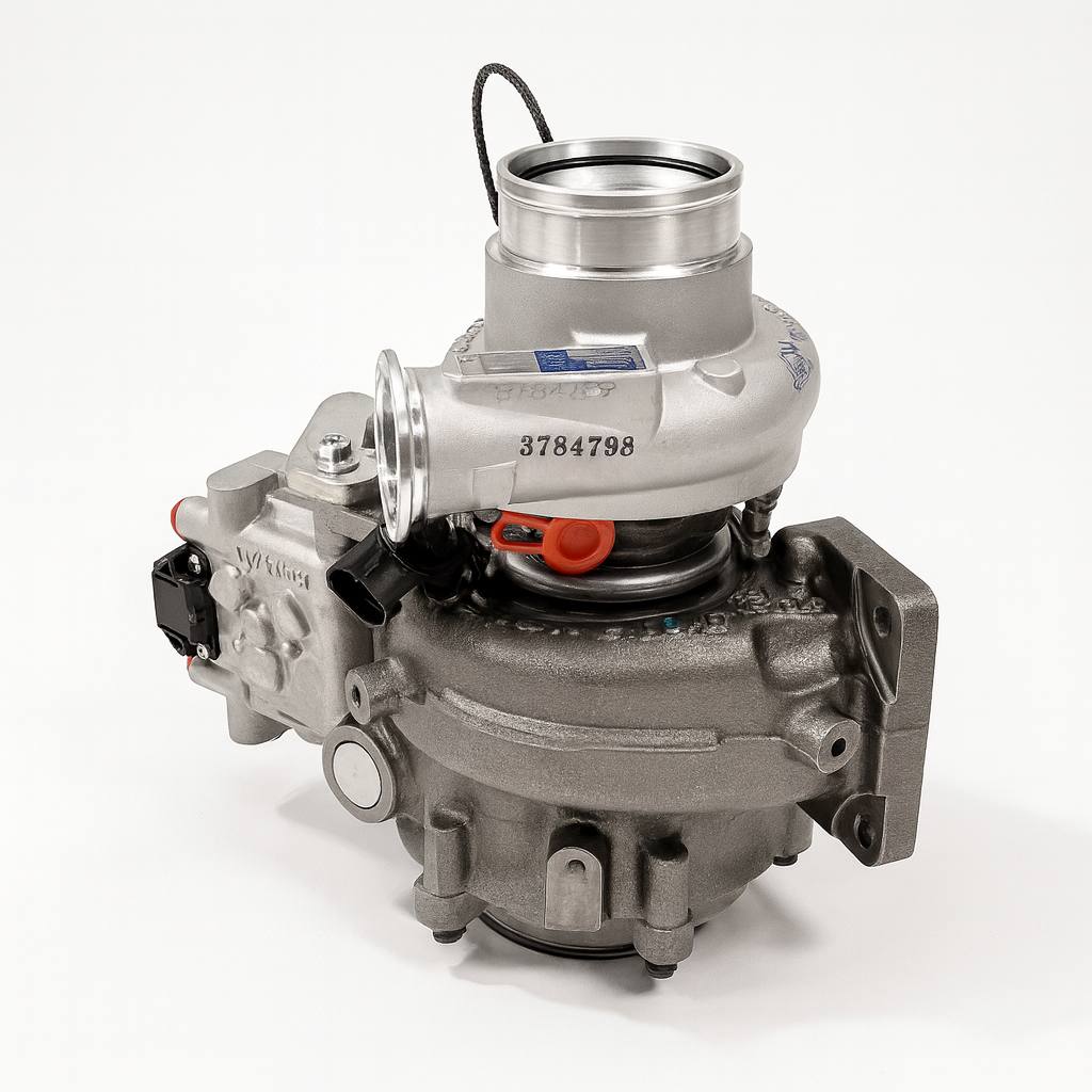 3798035 | Genuine Cummins® HE200VG Turbocharger Kit for 4.5L ISB and QSB engines Front side