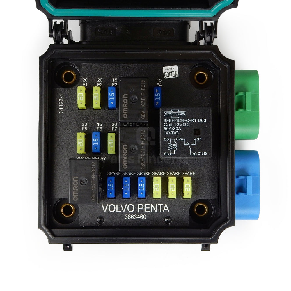 3808318 | Genuine Volvo Penta® Fuse Box Service Kit Zoomed-in detail