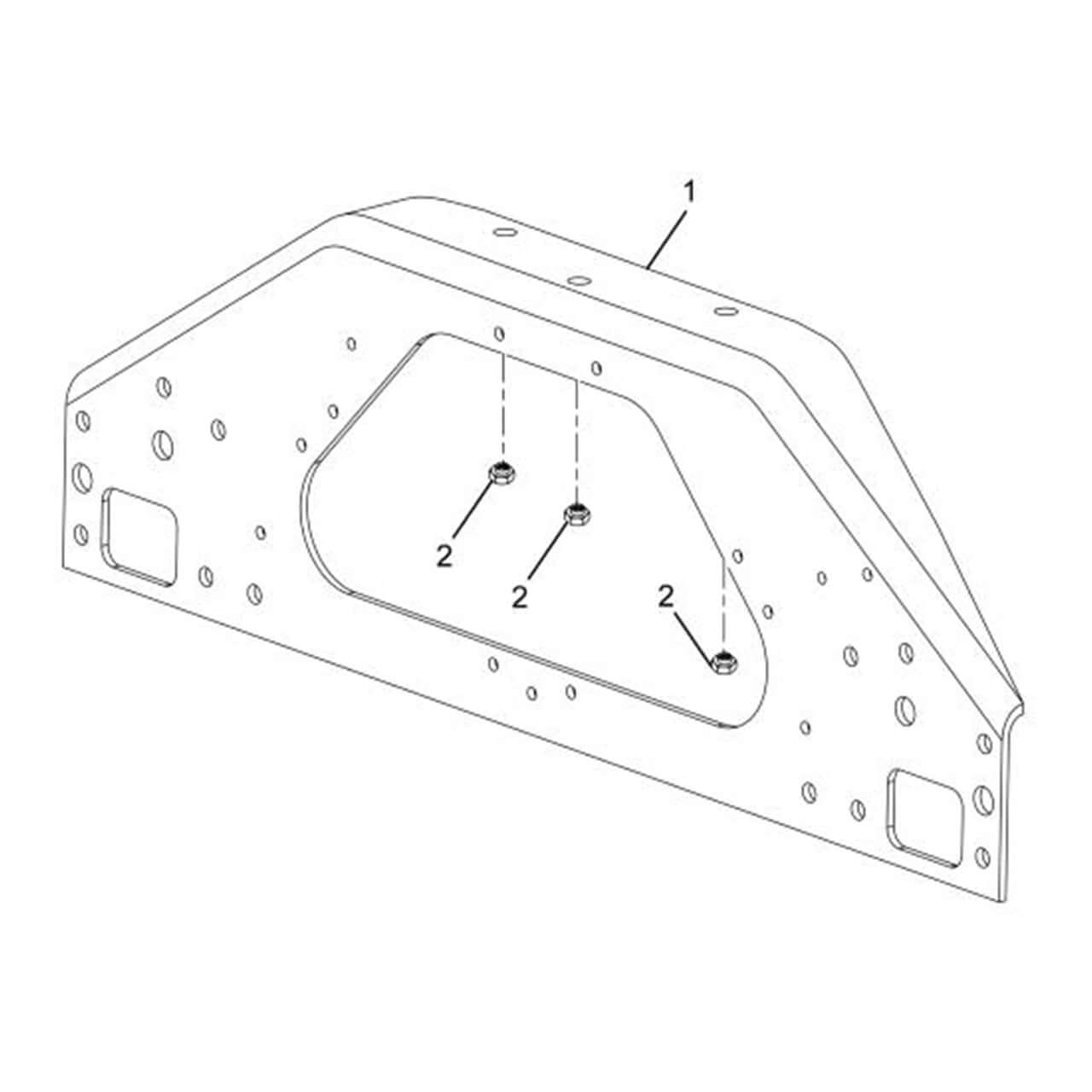 3987735C2 | Genuine International® Mounting Crossmember Front Hood - Parts Finder Q