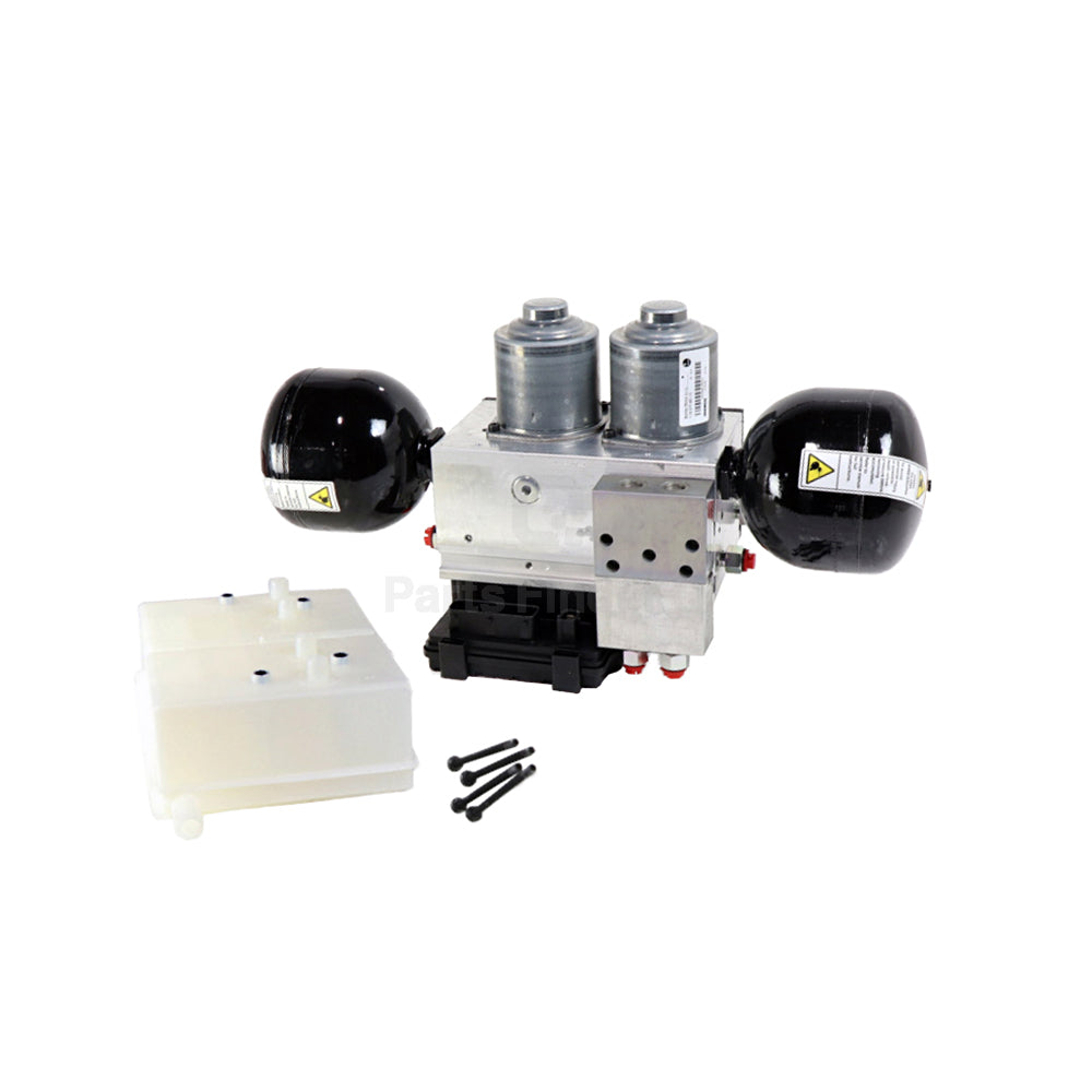 4008518760 | Genuine Wabco® Hydraulic Power Brake Assembly w/ ECU 8 Coils for Ford and International  Front-right angle