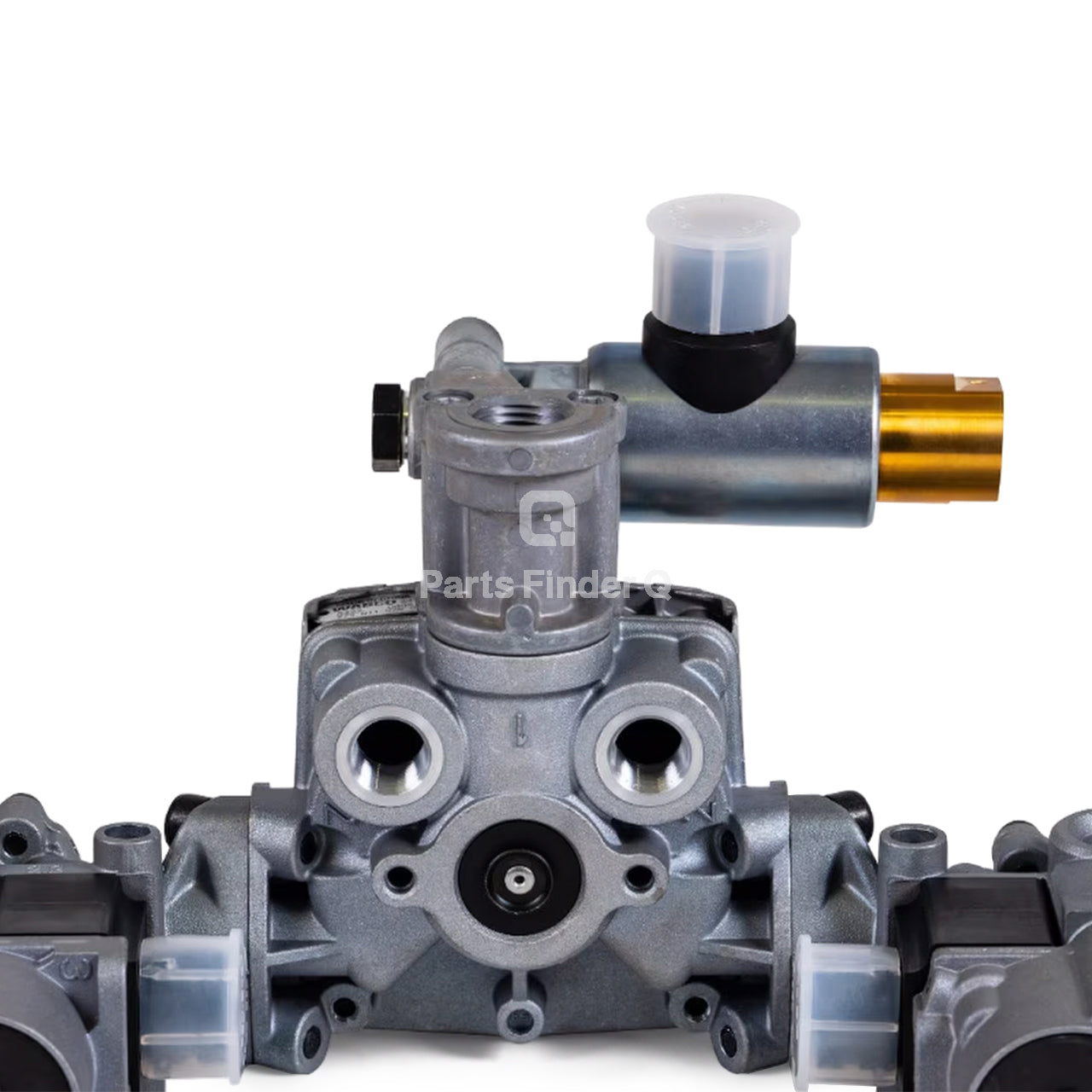 6300-4725002250 | Genuine Mack® ABS Brake Relay Valve 12V Bottom Zoomed-in detail 