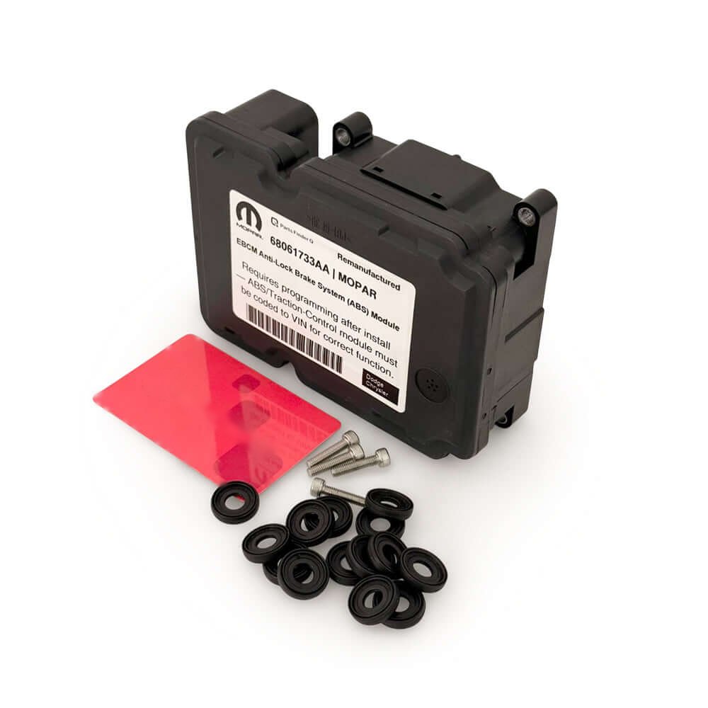 68061733AA | Genuine Mopar® Anti-Lock Brake System (ABS) Module for Dodge and Chrysler Angled rear-left view