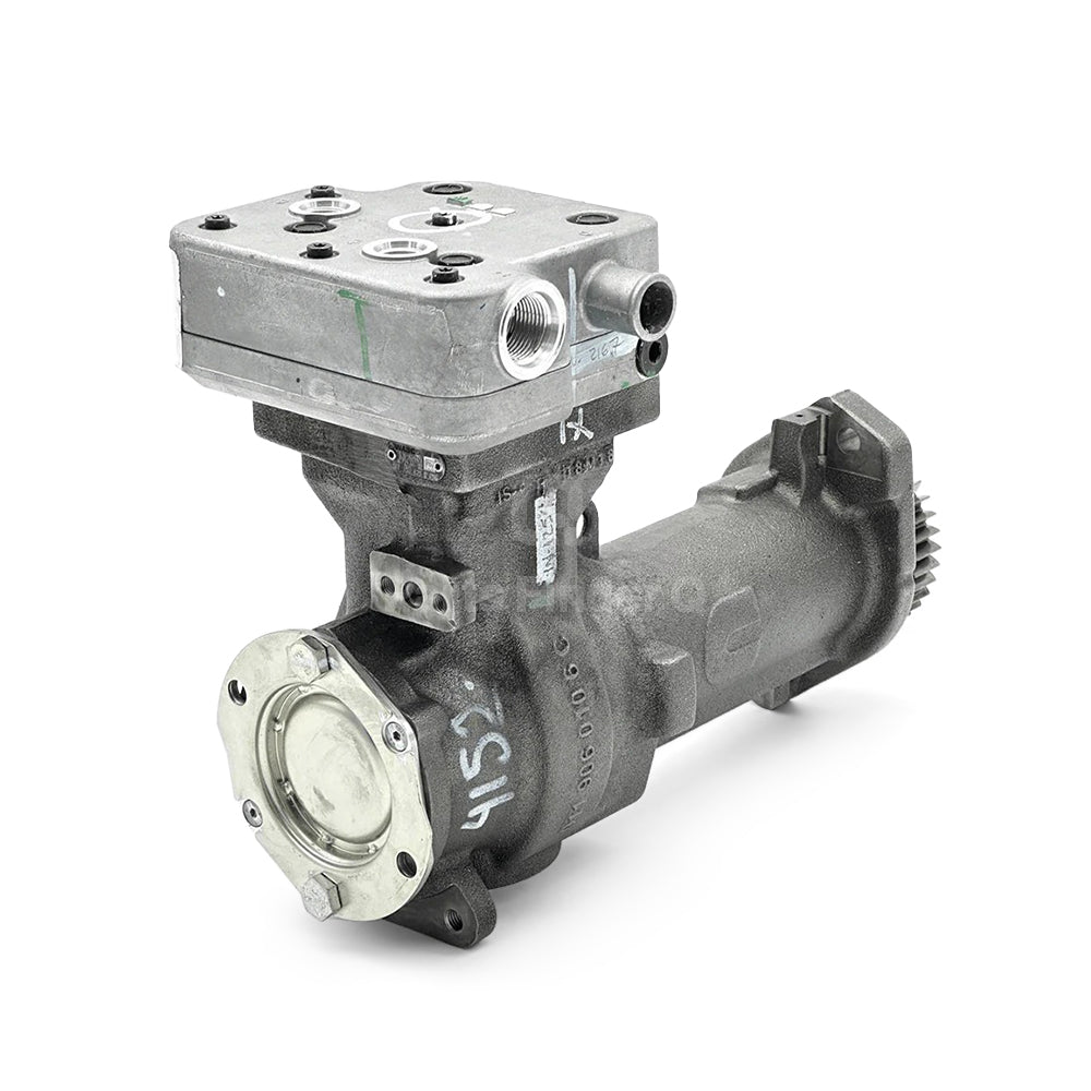 9111530150 | Genuine Wabco® Air Brake Compressor 1 Cylinder for ISB6.7, QSB6.7 Back-left angle