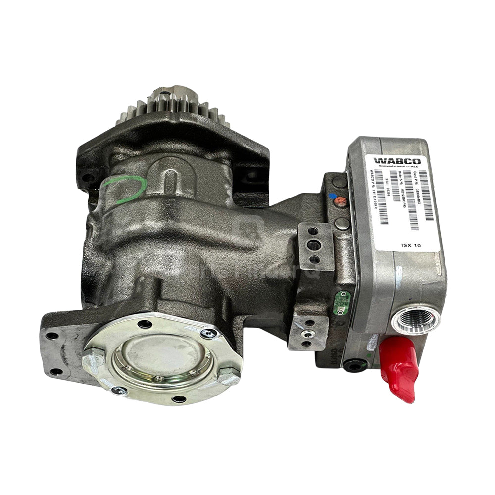 911153019R | Genuine Wabco® Air Brake Compressor 1 Cylinder for ISX, QSX Back side