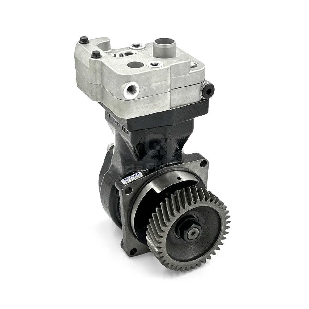 A9061304315 | Genuine Detroit Diesel® Single-Cylinder Air Brake Compressor Front-left angle