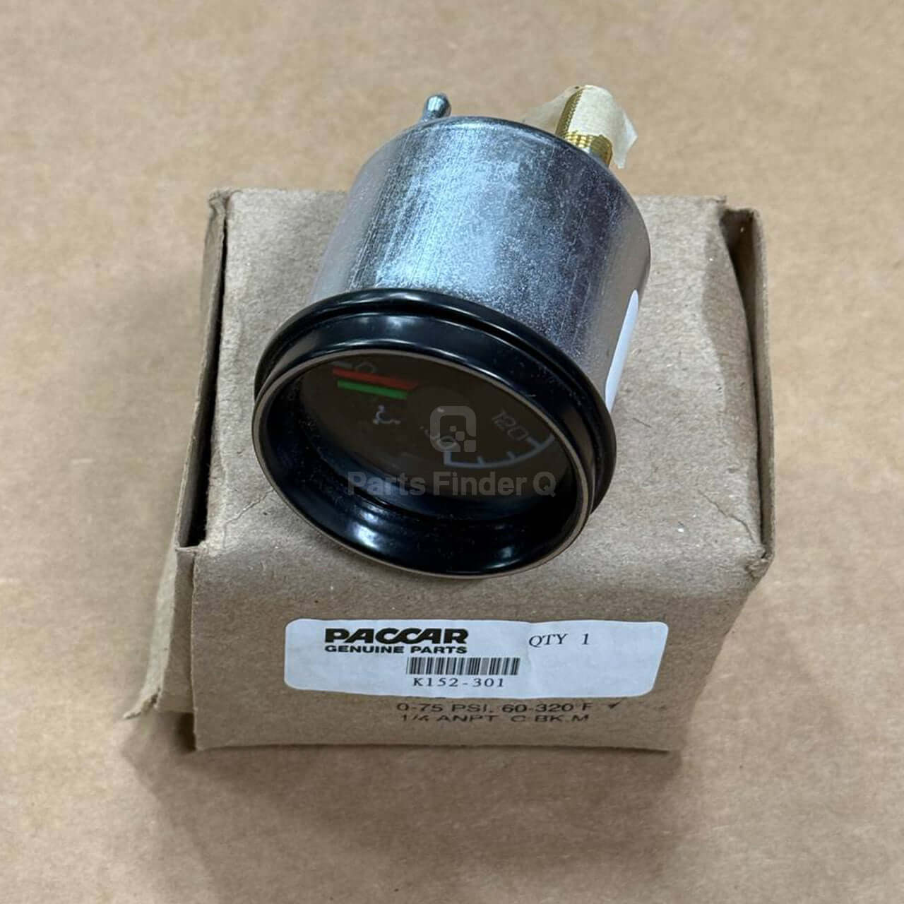 K152-C-301 | Genuine Paccar® Air Pressure Gauge Front