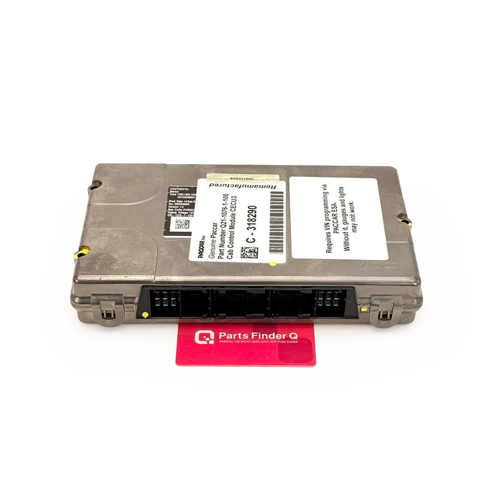 Q21-1075-2-100 | Genuine Paccar® Cab Control Module for Peterbilt & Kenworth Front view
