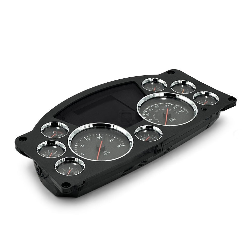 Q43-1166-1-2-031 | Genuine Paccar® Speedometer Instrument Cluster for Kenworth T880 Front-left angle