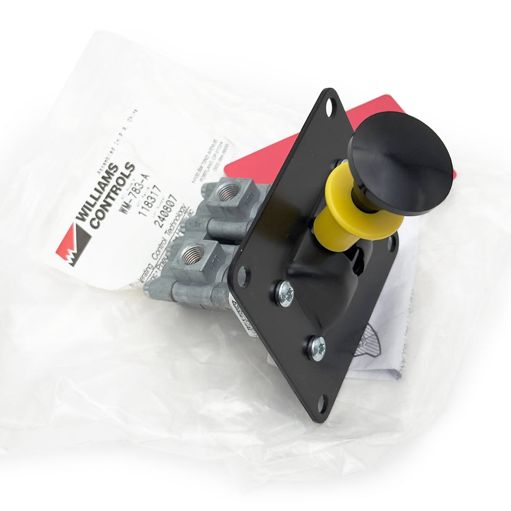 WM783A | Genuine Williams Controls® PTO Control Valve Top-front angle